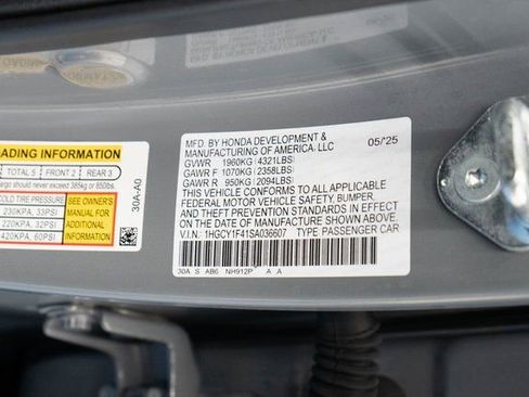 Certified 2025 Honda Accord SE image 25