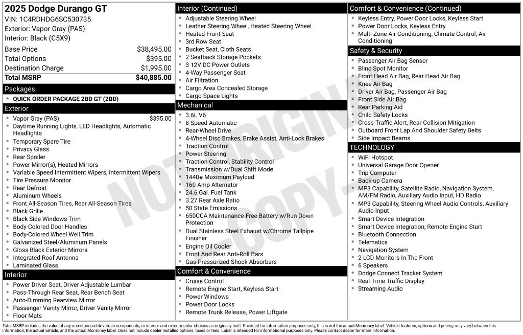 Used 2025 Dodge Durango GT RWD image 19
