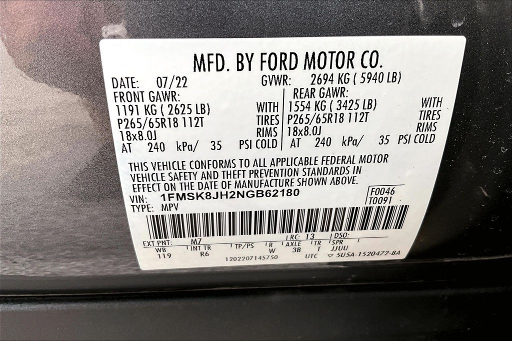 Used 2022 Ford Explorer Timberline AWD/4WD image 31
