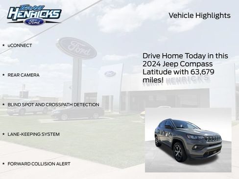Used 2024 Jeep Compass Latitude AWD/4WD image 4