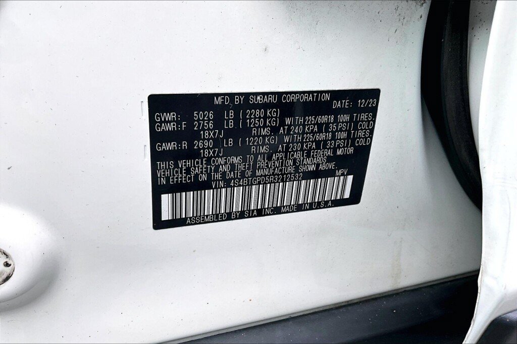 Certified 2024 Subaru Outback Touring XT AWD/4WD image 20