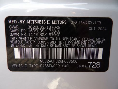 Used 2024 Mitsubishi Mirage ES image 26