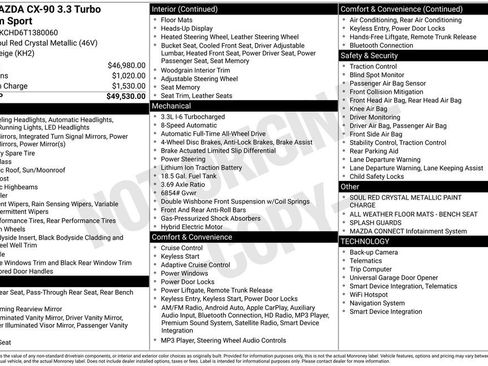 New 2026 MAZDA CX-90 3.3 Turbo w/ Premium Sport Pkg image 6