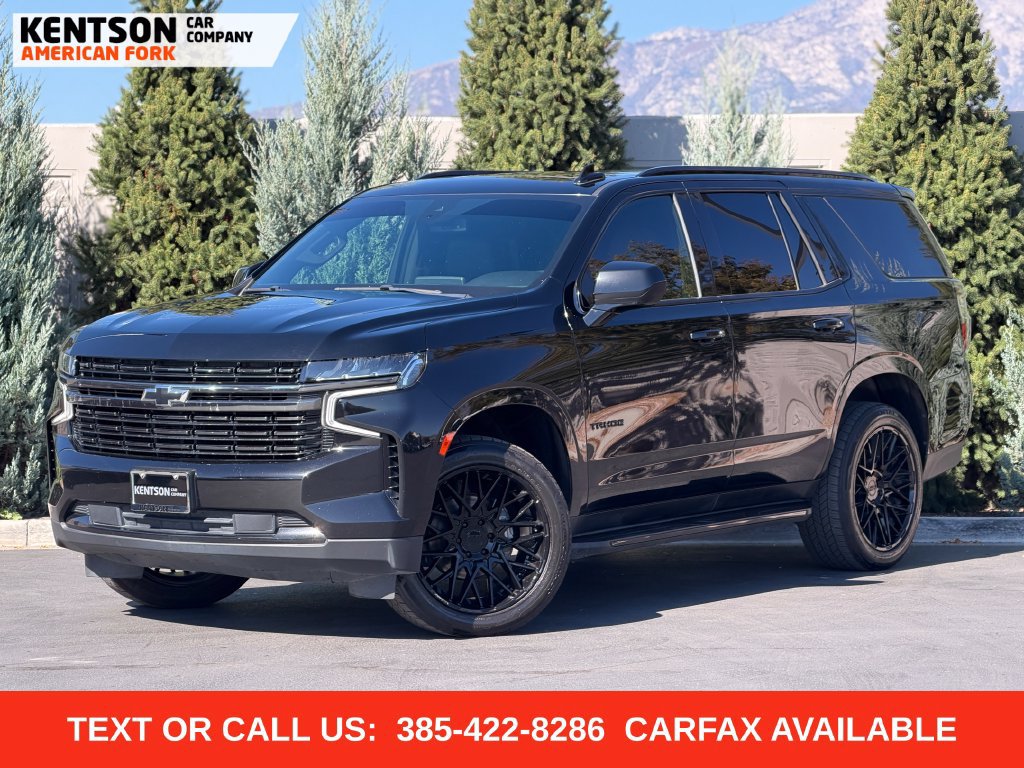 Used 2021 Chevrolet Tahoe RST w/ Rear Media and Nav Package AWD/4WD image 1