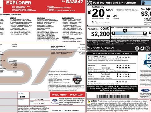 Used 2023 Ford Explorer ST w/ Equipment Group 401A AWD/4WD image 31