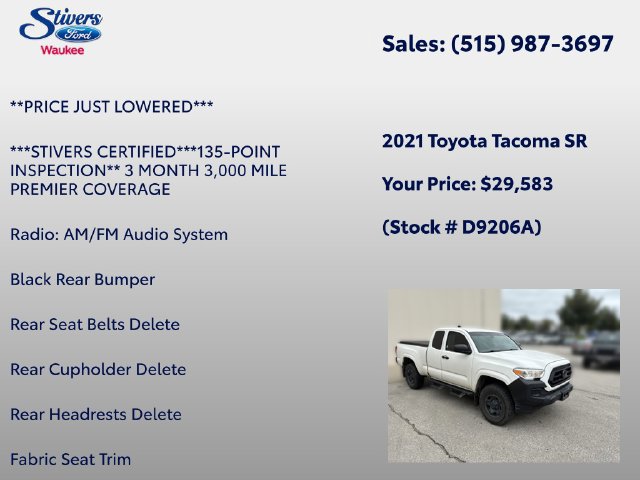Used 2021 Toyota Tacoma SR AWD/4WD image 16