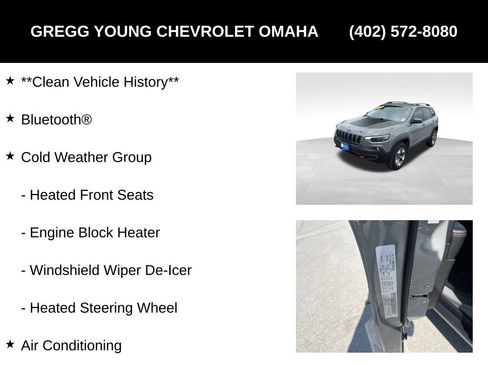Used 2019 Jeep Cherokee Trailhawk w/ Cold Weather Group AWD/4WD image 8