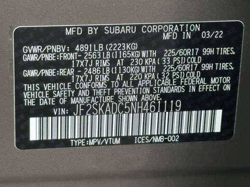 Certified 2022 Subaru Forester Premium AWD/4WD image 31