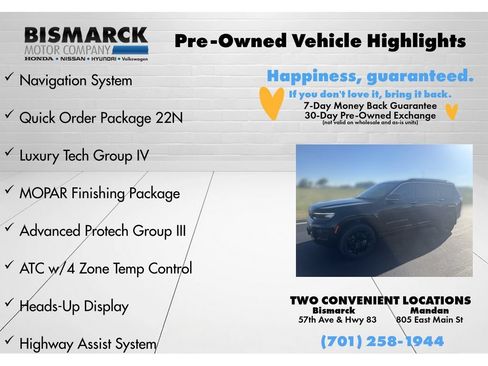 Used 2021 Jeep Grand Cherokee L Overland w/ Advanced Protech Group III AWD/4WD image 5