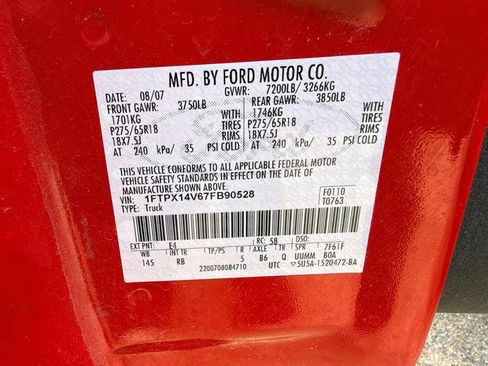 Used 2007 Ford F150 FX4 AWD/4WD image 42