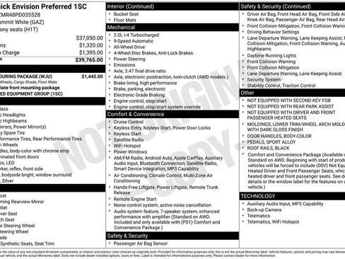 Certified 2023 Buick Envision Preferred w/ Sport Touring Package image 6