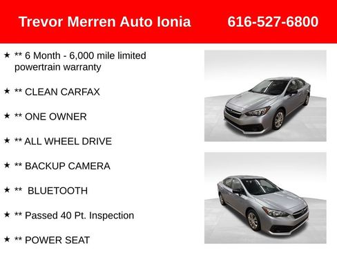 Used 2022 Subaru Impreza 2.0i AWD/4WD image 7