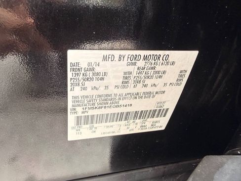 Used 2014 Ford Explorer Limited w/ Equipment Group 302A AWD/4WD image 6