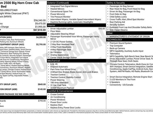 Used 2024 RAM 2500 Big Horn w/ Night Edition AWD/4WD image 3