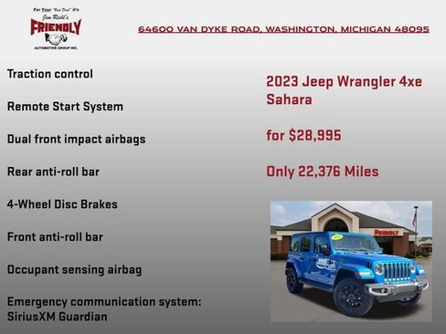 Used 2023 Jeep Wrangler Unlimited Sahara w/ Cold Weather Group AWD/4WD image 20