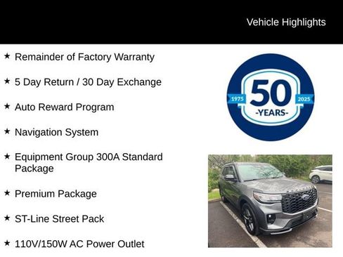Used 2025 Ford Explorer ST-Line w/ Premium Package AWD/4WD image 5