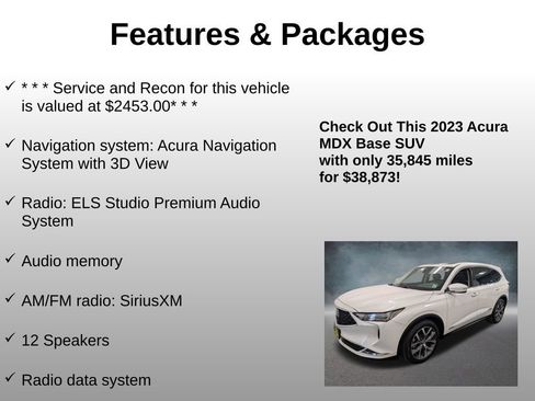 Used 2023 Acura MDX SH-AWD w/ Technology Package image 8