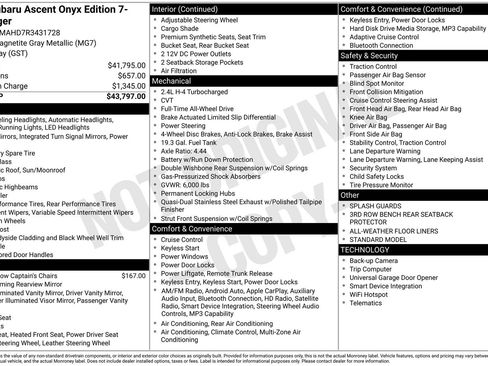 Certified 2024 Subaru Ascent Onyx Edition image 11