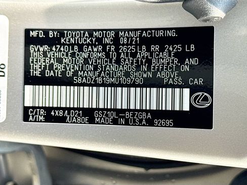 Used 2021 Lexus ES 350 w/ Premium Package FWD image 31