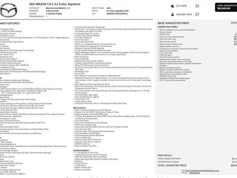 Certified 2023 MAZDA CX-5 Signature AWD/4WD image 26