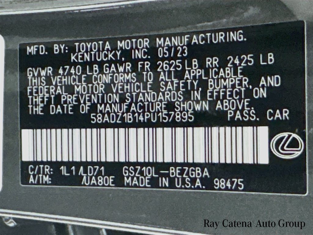 Certified 2023 Lexus ES 350 w/ Premium Package FWD image 33