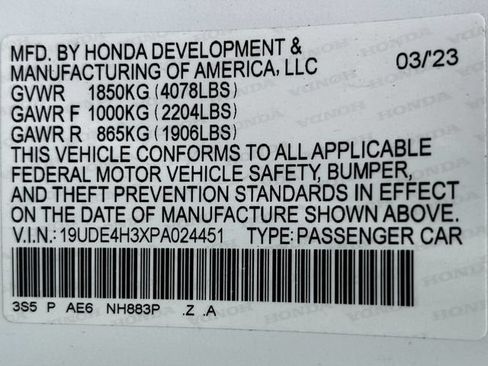 Certified 2023 Acura Integra A-Spec FWD image 34