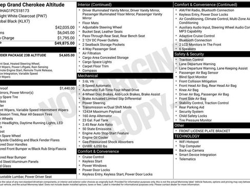 Used 2023 Jeep Grand Cherokee Altitude AWD/4WD image 19