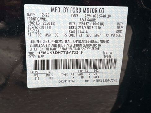 Used 2026 Ford Explorer Active AWD/4WD image 25
