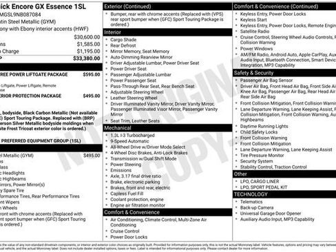 Used 2022 Buick Encore GX Essence AWD/4WD image 37