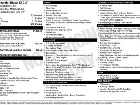 Used 2024 Chevrolet Blazer LT w/ Convenience Package FWD image 8