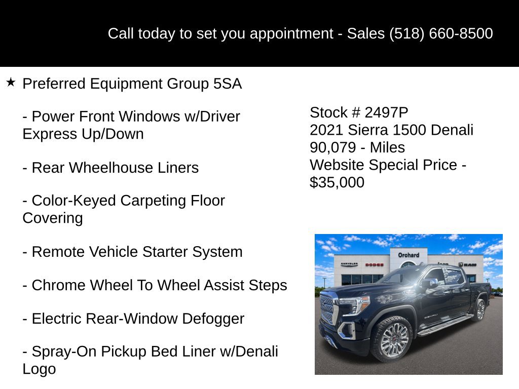 Used 2021 GMC Sierra 1500 Denali w/ Driver Alert Package II AWD/4WD image 10