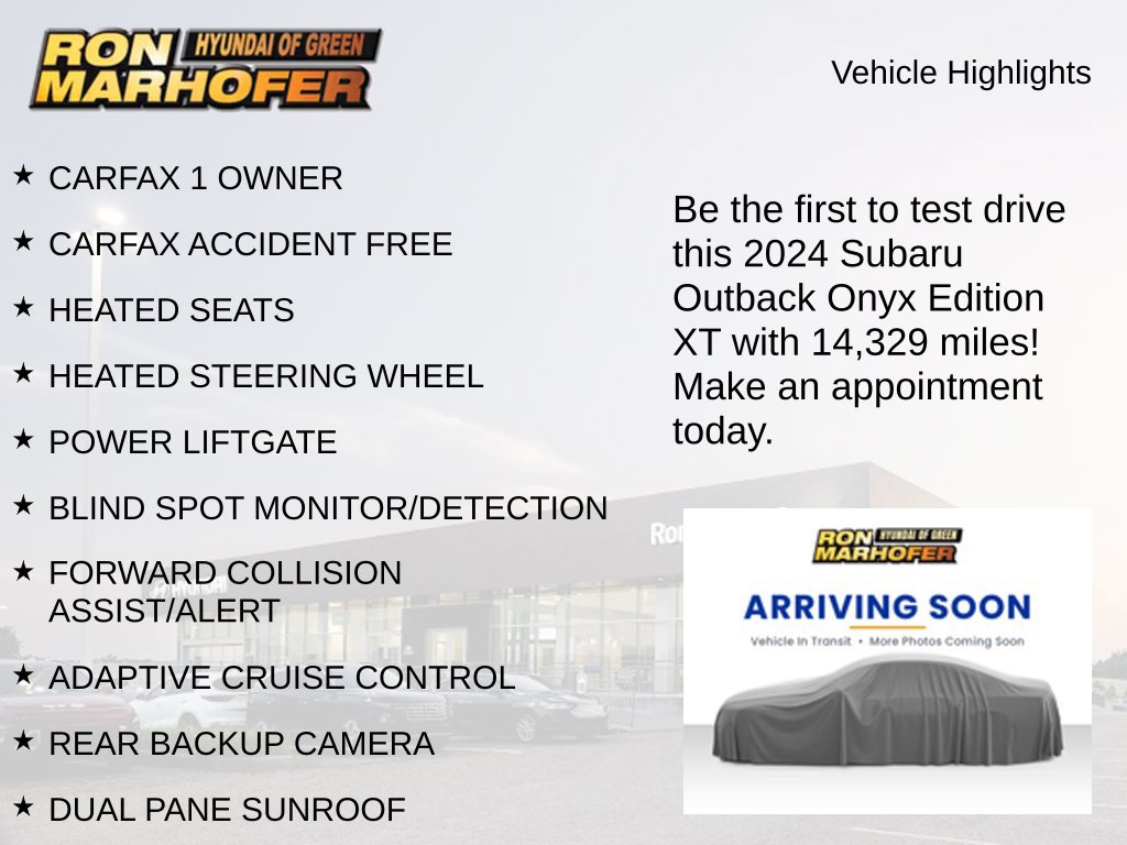 Used 2024 Subaru Outback Onyx Edition XT AWD/4WD image 2