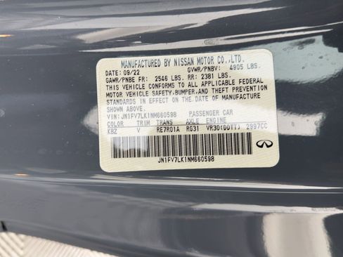 Used 2022 INFINITI Q60 Red Sport 400 w/ Cargo Package image 18