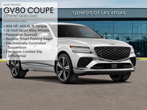 New 2026 Genesis GV80 3.5T e-SC AWD/4WD image 3