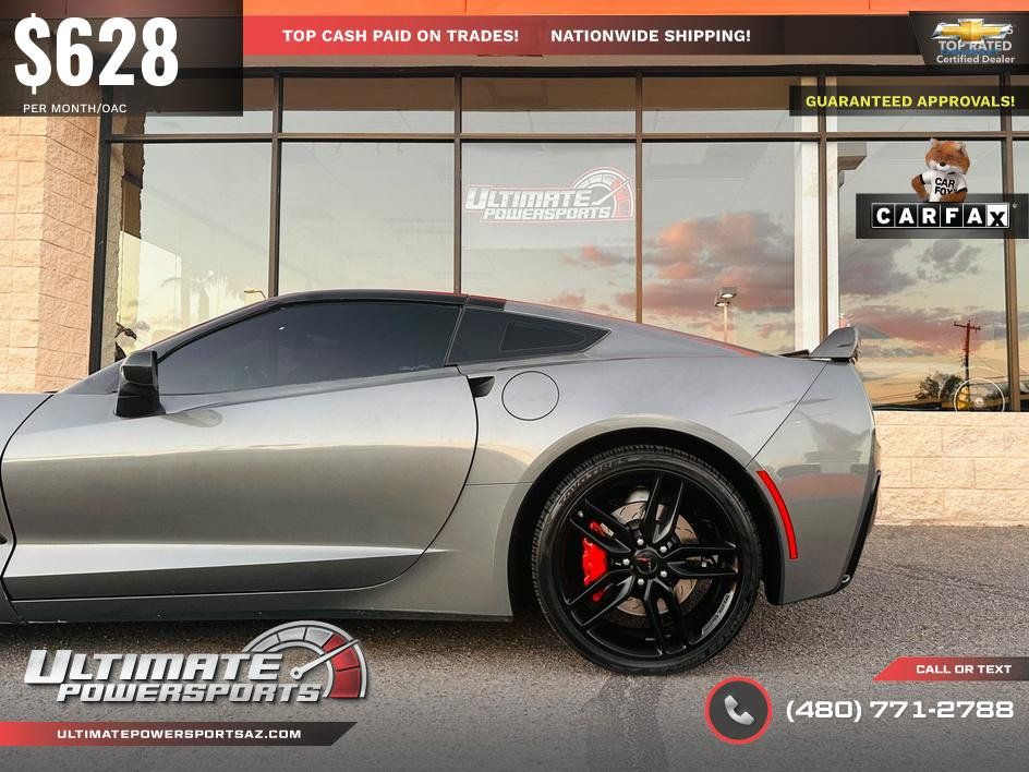 Used 2016 Chevrolet Corvette Stingray Coupe w/ Carbon Flash Badge Package RWD image 57