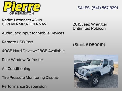 Used 2015 Jeep Wrangler Unlimited Rubicon w/ Max Tow Package AWD/4WD image 6