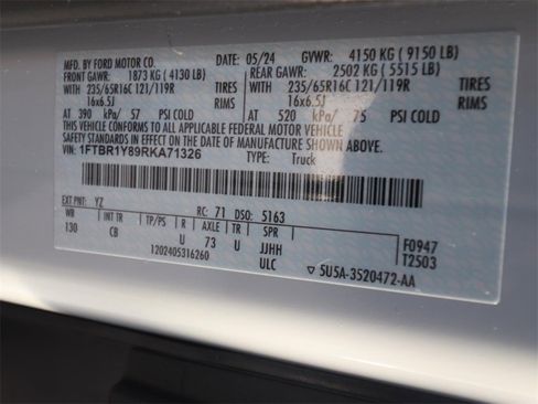 Certified 2024 Ford Transit 250 Low Roof w/ Exterior Upgrade Package image 23