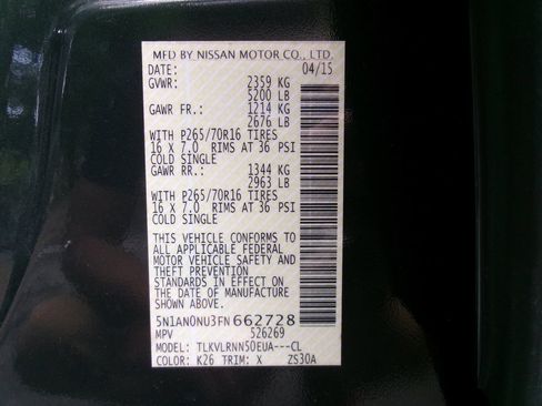 Used 2015 Nissan Xterra S w/ Value Package RWD image 47