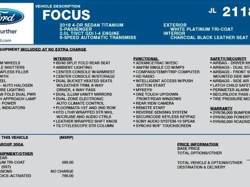 Used 2018 Ford Focus Titanium FWD image 2