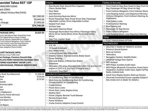 Used 2024 Chevrolet Tahoe RST w/ Luxury Package AWD/4WD image 3