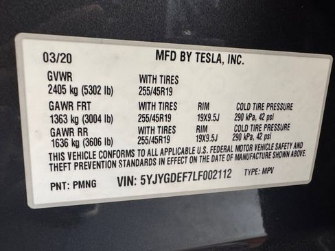 Used 2020 Tesla Model Y Performance AWD/4WD image 25