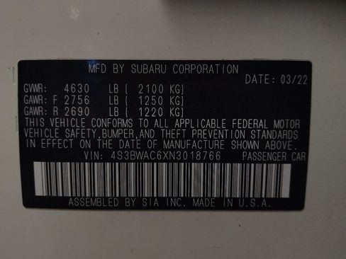 Used 2022 Subaru Legacy Premium image 33