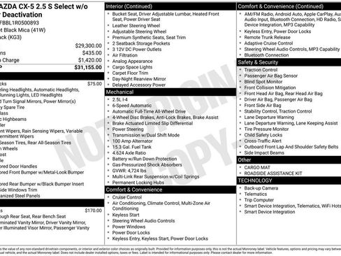 Used 2024 MAZDA CX-5 AWD 2.5 S w/ Select Package image 9