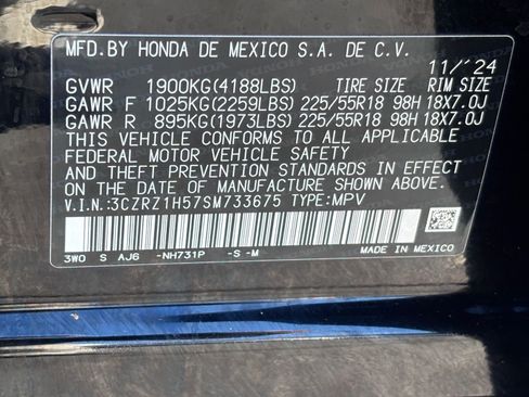 Certified 2025 Honda HR-V Sport image 36