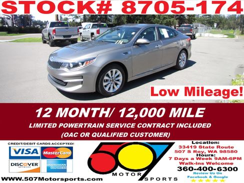 Used 2017 Kia Optima EX image 1