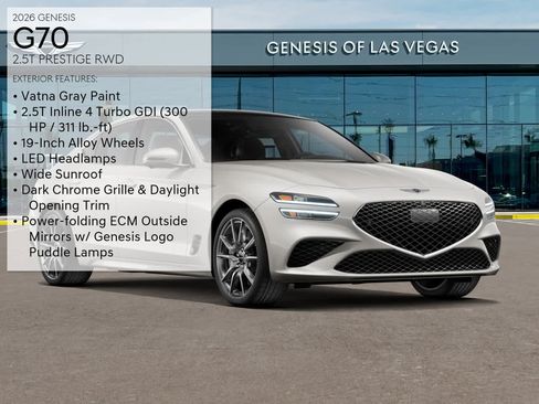 Certified 2026 Genesis G70 2.5T Prestige RWD image 3