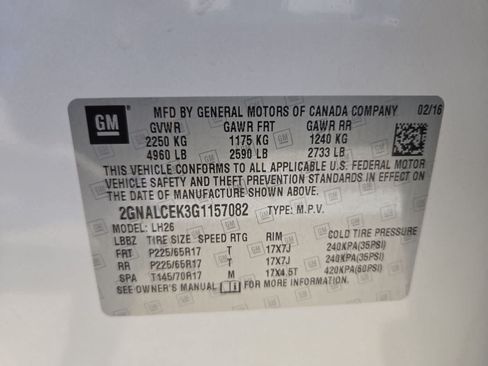 Used 2016 Chevrolet Equinox LT w/ Convenience Package FWD image 32