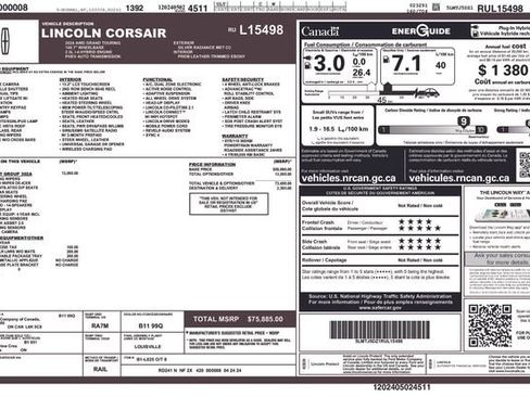 Used 2024 Lincoln Corsair Grand Touring w/ Equipment Group 302A image 11