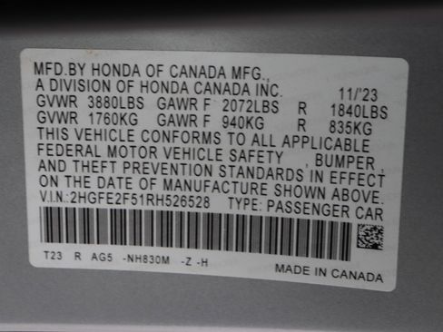 Used 2024 Honda Civic Sport image 38