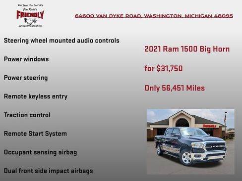 Used 2021 RAM 1500 Big Horn AWD/4WD image 30